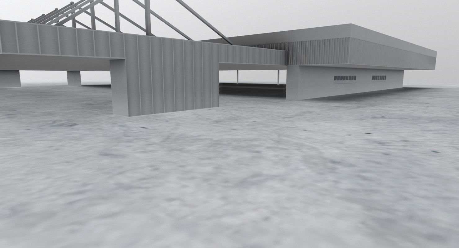 LIMC Hangar3 Low-poly 3D model_3