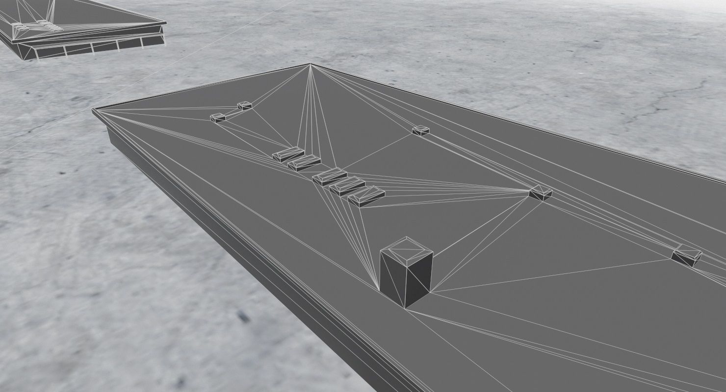 LIMC Hangars2 Low-poly 3D model_8