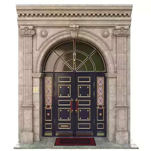 Entrance classic door 3D model