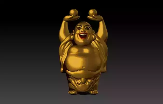 Laughing Buddha for 3D printing 