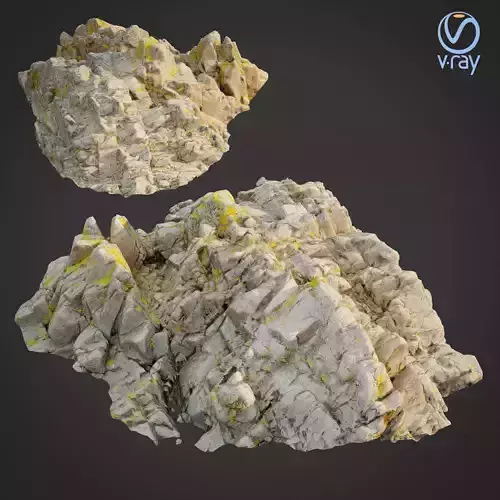 3d scanned rock cliff P2