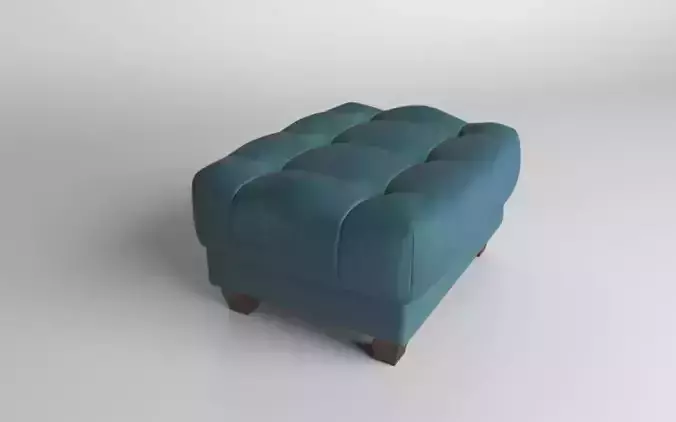 Pouf sea colour Free 3D model