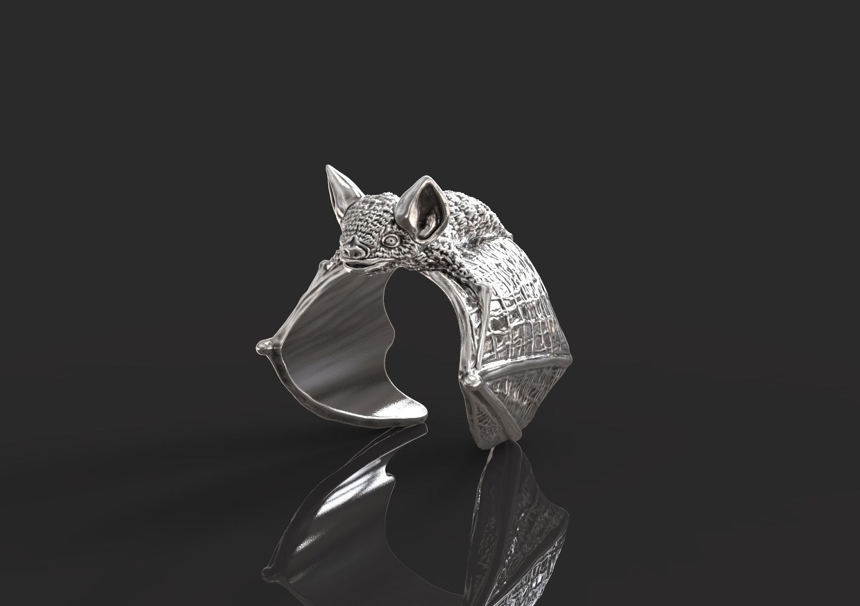 Ring of the Bat 3D print model_3