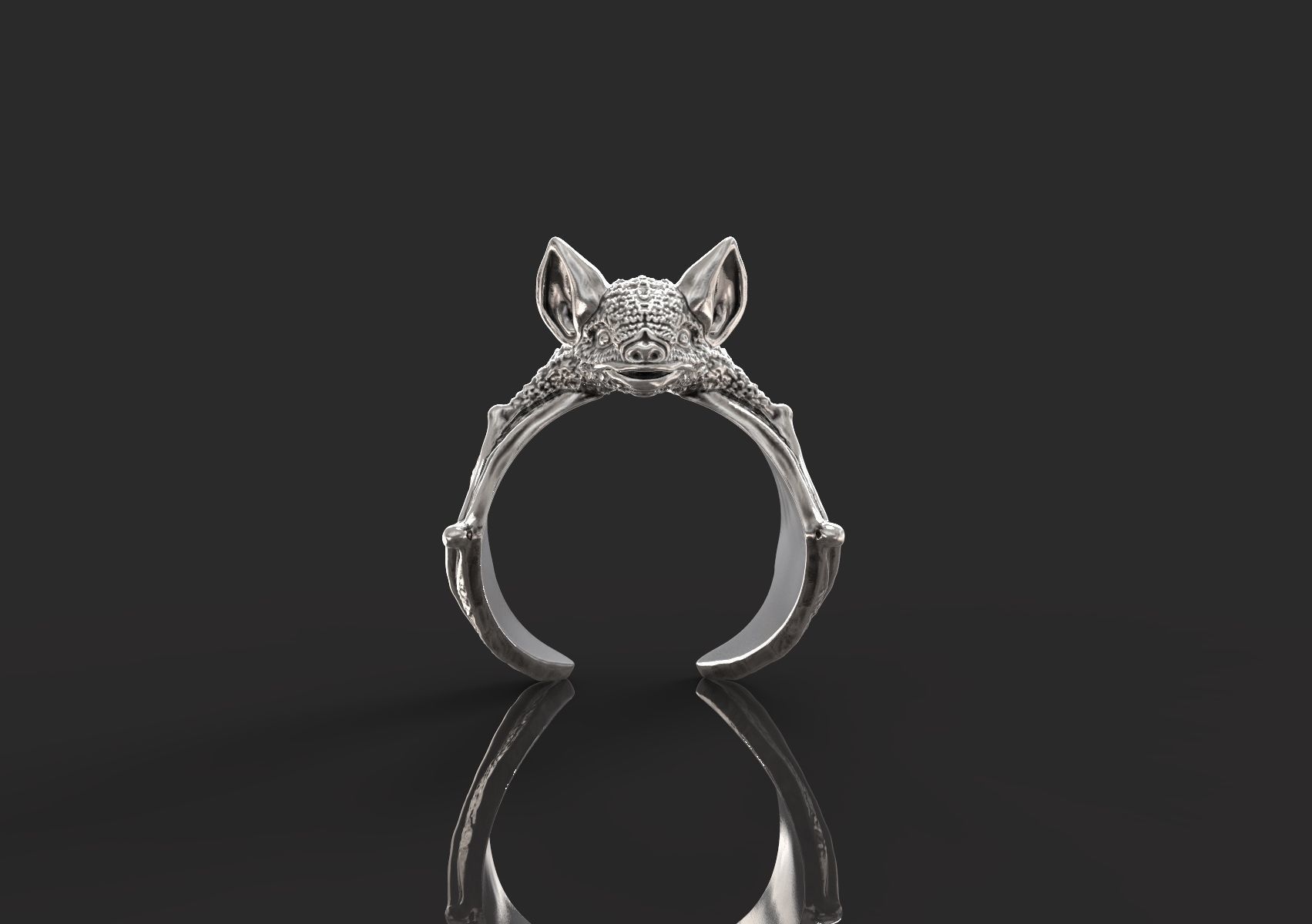 Ring of the Bat 3D print model_2