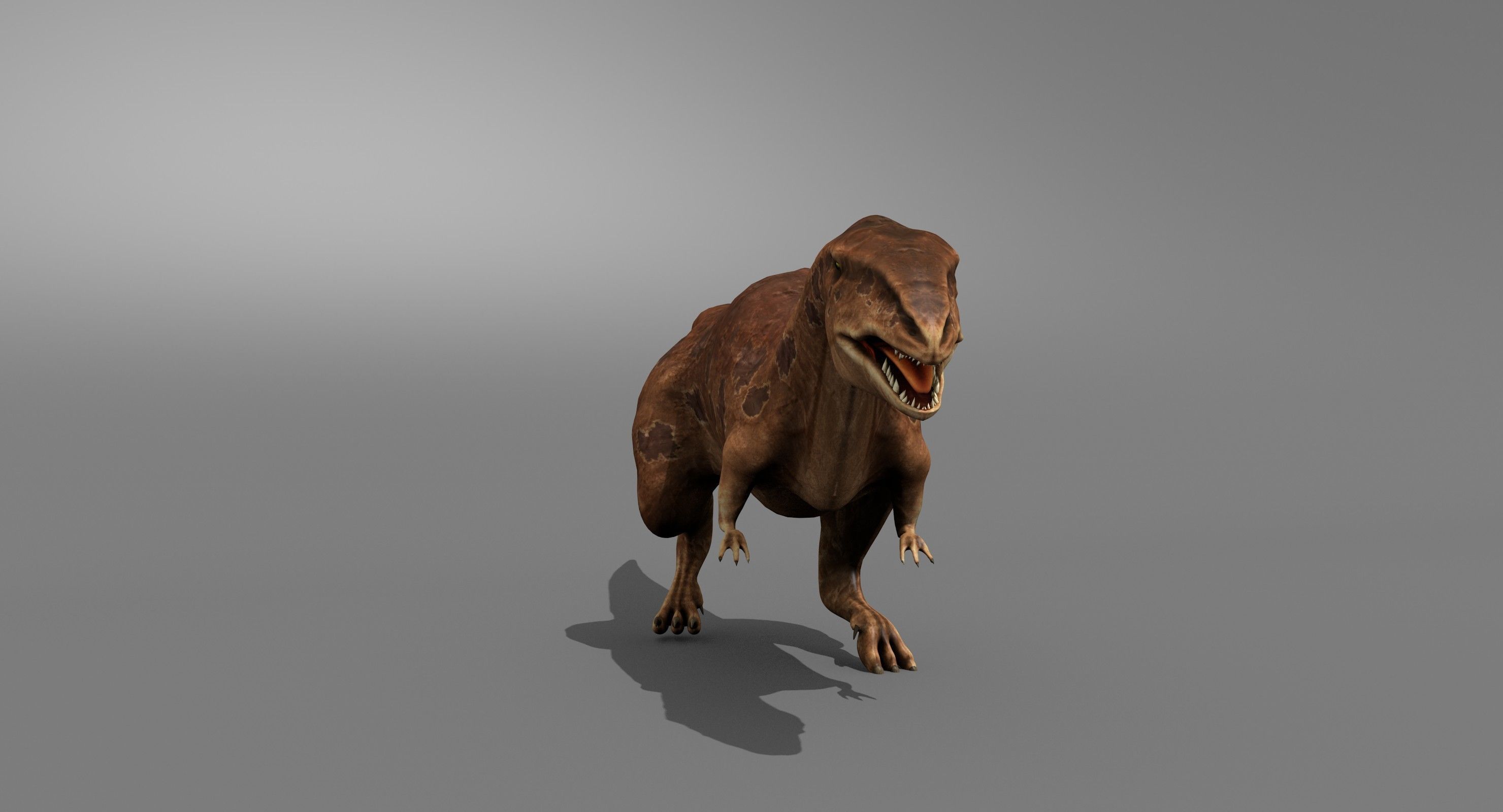 Gigantosaurus Jurassic Dinosaur Low-poly 3D model_4
