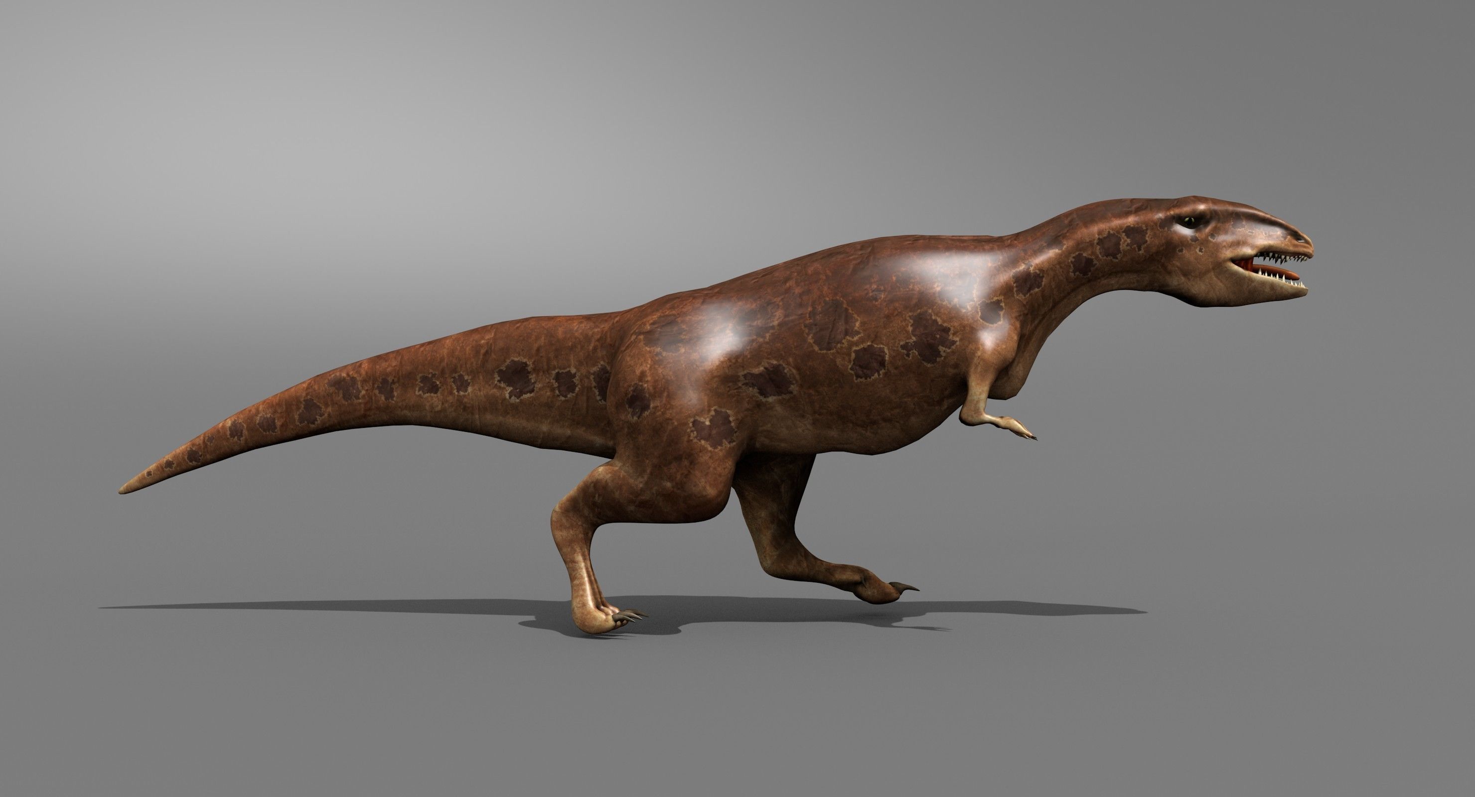 Gigantosaurus Jurassic Dinosaur Low-poly 3D model_1