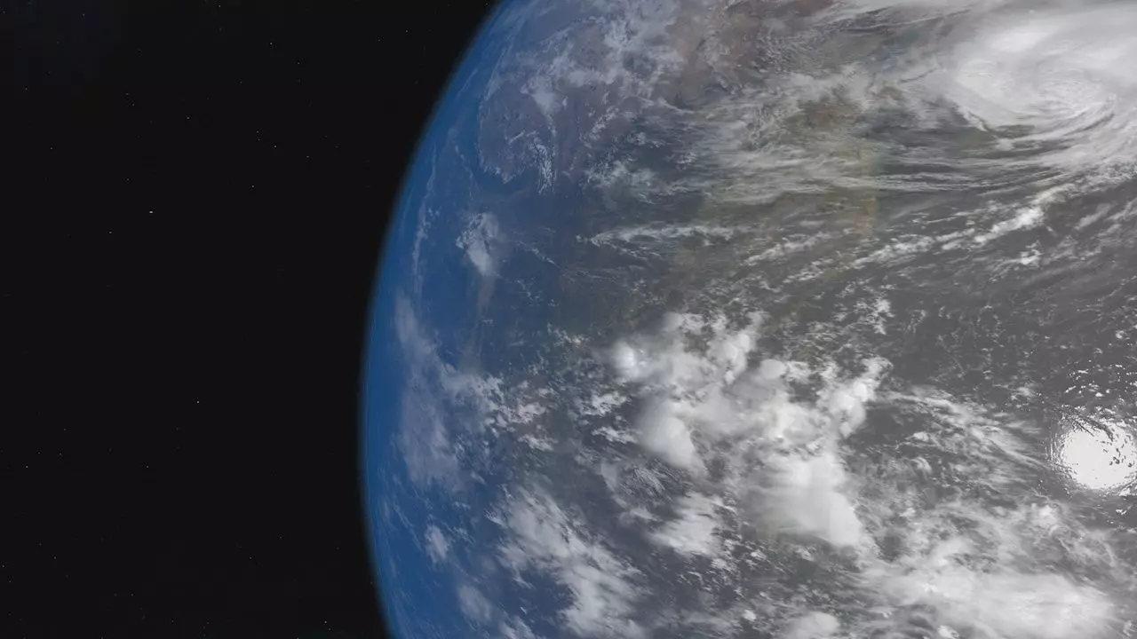 Earth from space Free 3D model_0