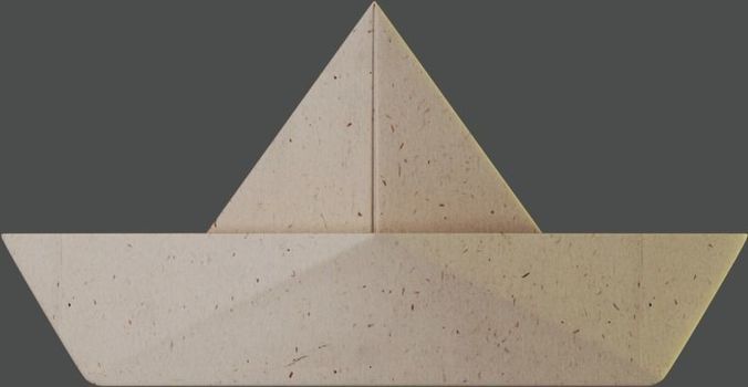 Paper Boat 3D model
