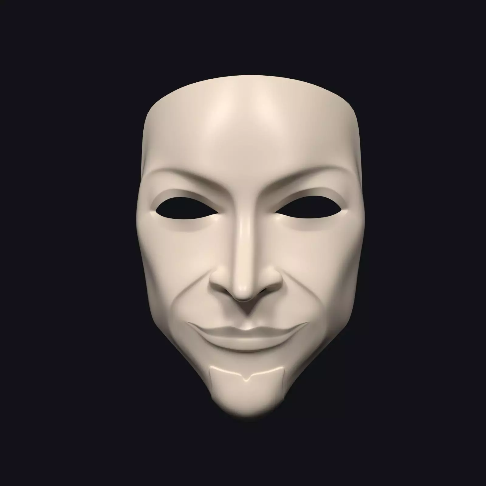 3D model Anonymous Mask - Man VR / AR / low-poly | CGTrader