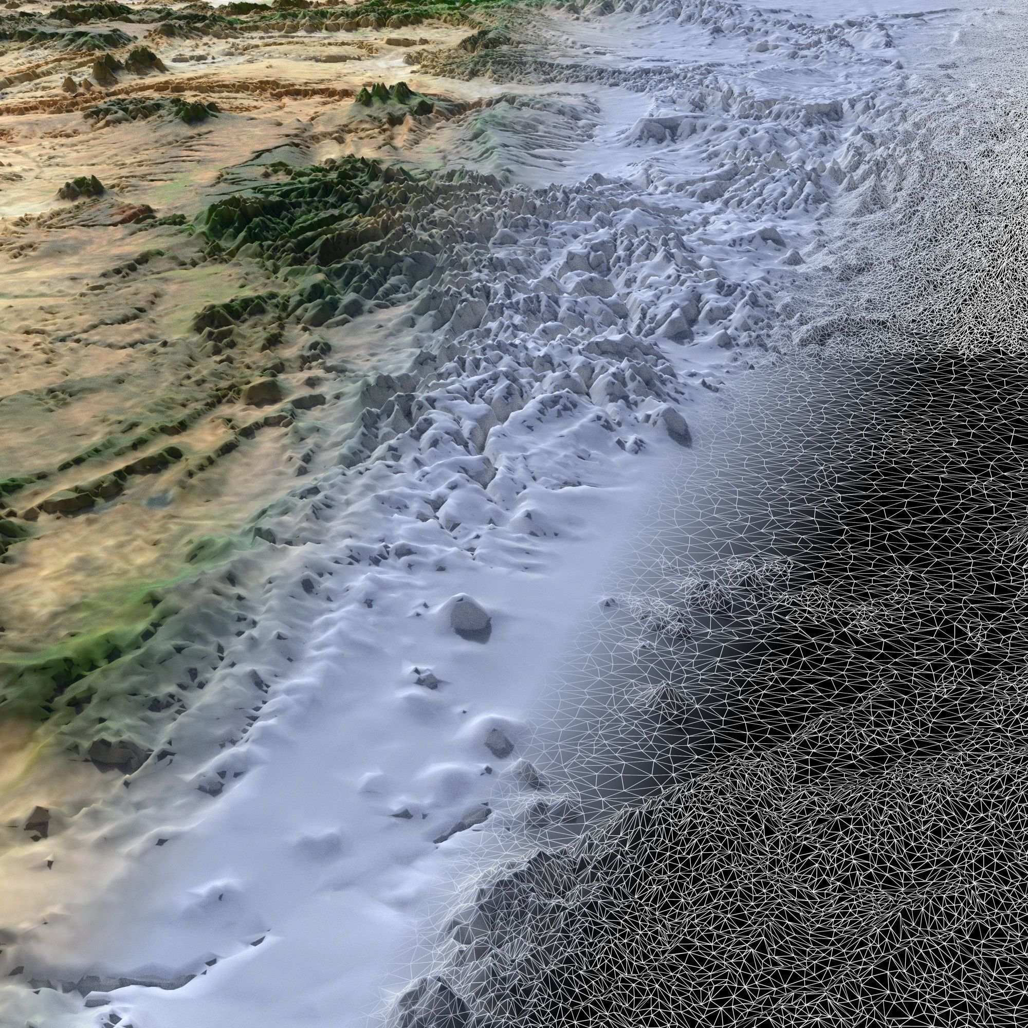 High detailed relief map of USA-Canada-Mexico 3D model_5