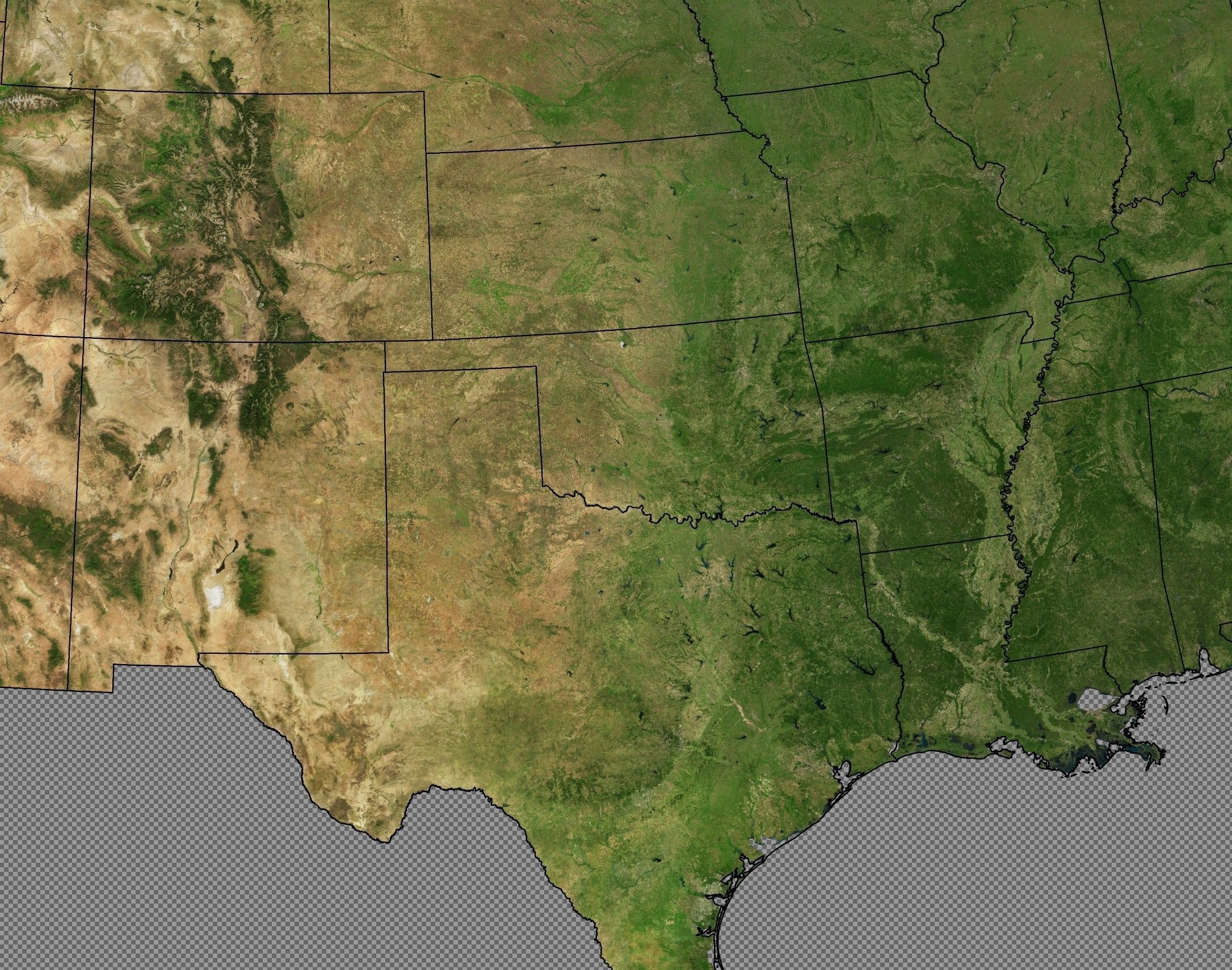High detailed relief map of USA-Canada-Mexico 3D model_23
