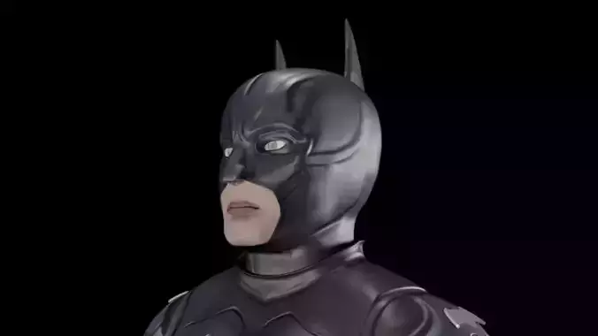 BATMAN DESERT STORM SUIT Low-poly 3D model