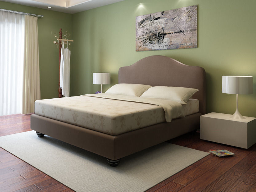 NATUZZI Modern bed a total of 11 3D model_6