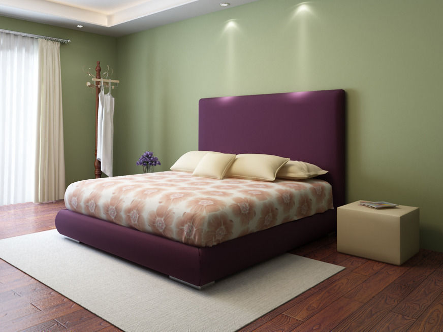 NATUZZI Modern bed a total of 11 3D model_10