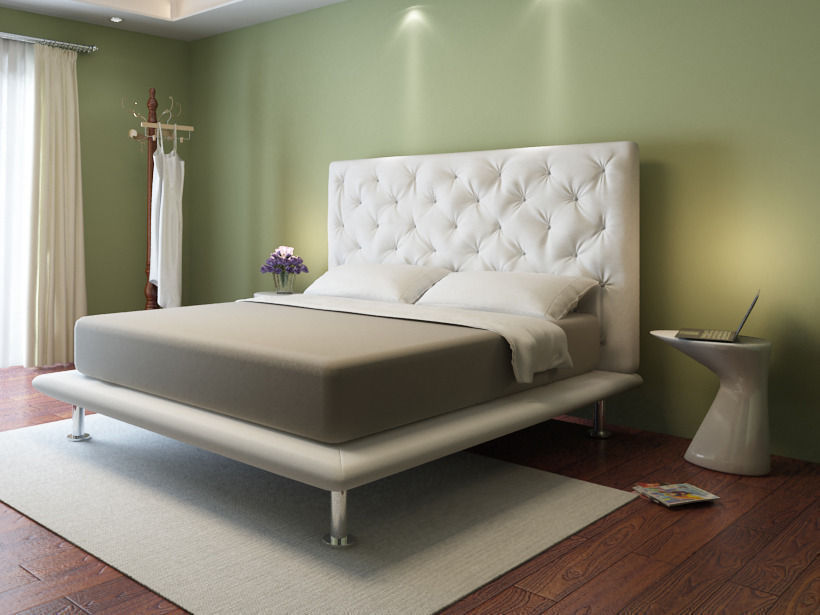 NATUZZI Modern bed a total of 11 3D model_7