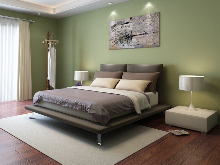NATUZZI Modern bed a total of 11 3D model_3