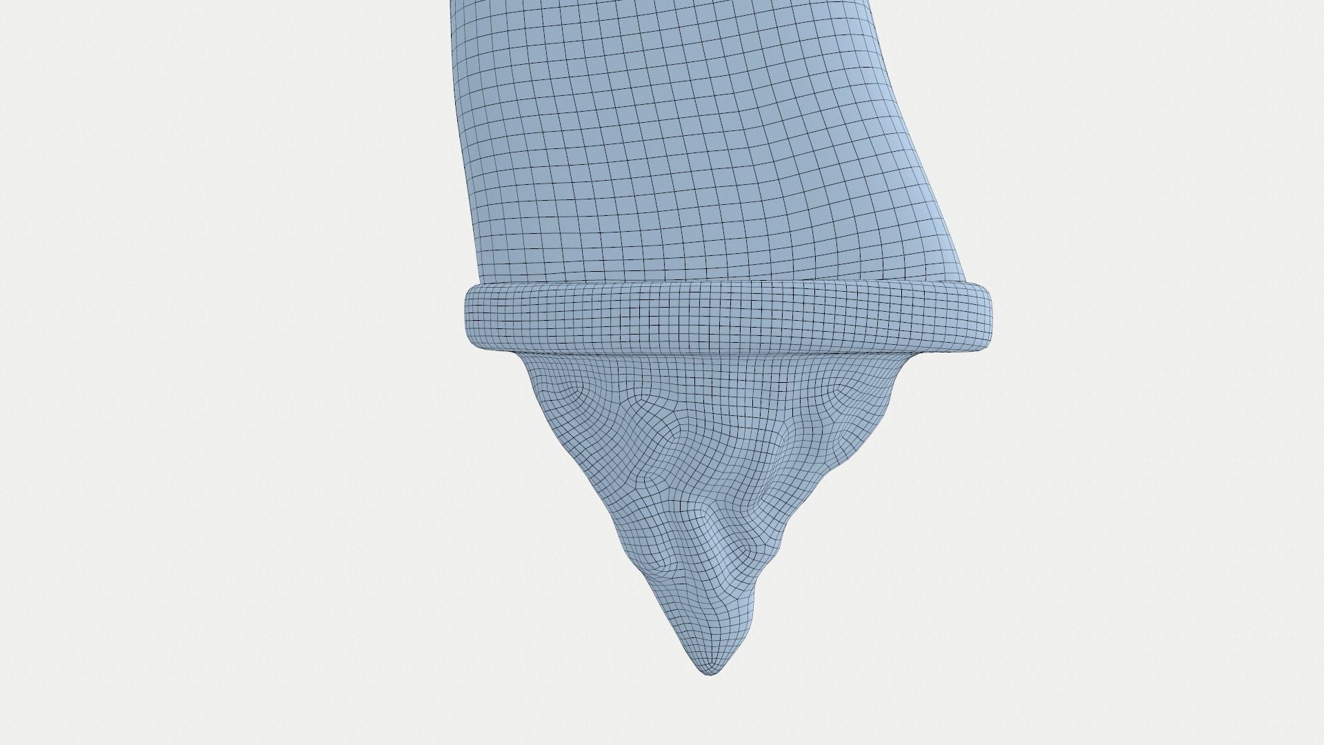 Fighting Knife Silver 3D model_10