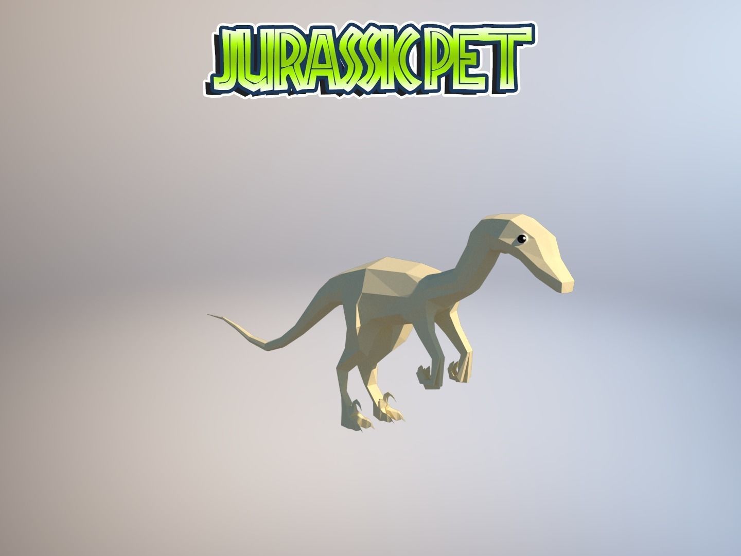 Troodon jurassic pet Low-poly 3D model_24