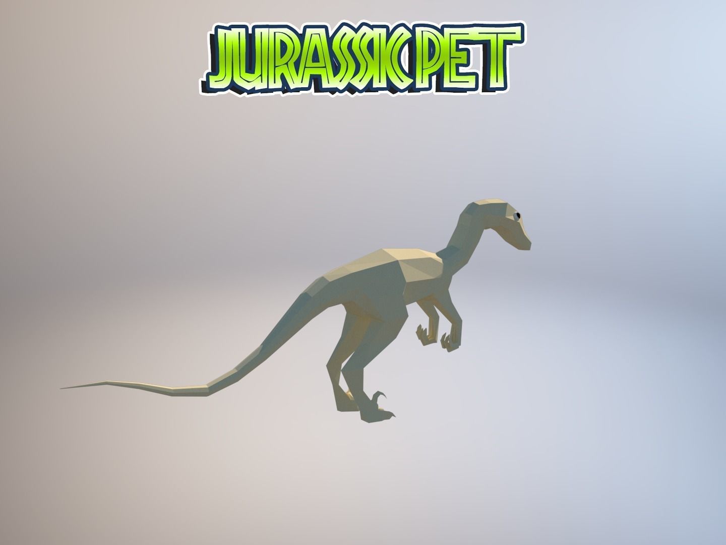 Troodon jurassic pet Low-poly 3D model_17