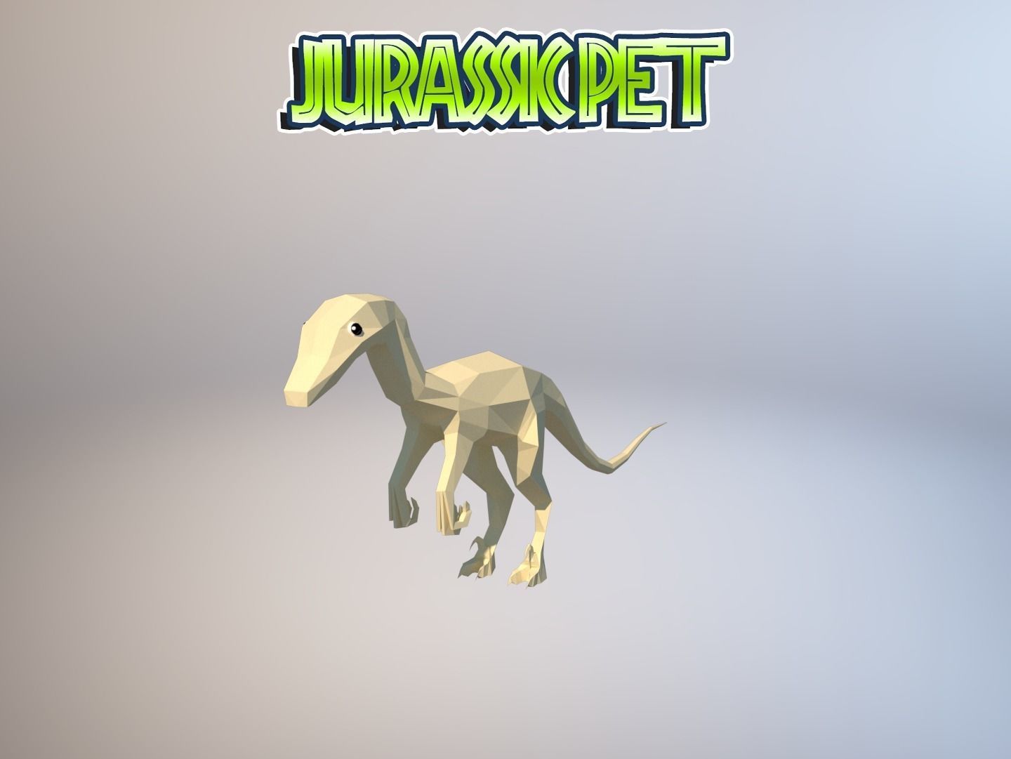 Troodon jurassic pet Low-poly 3D model_29