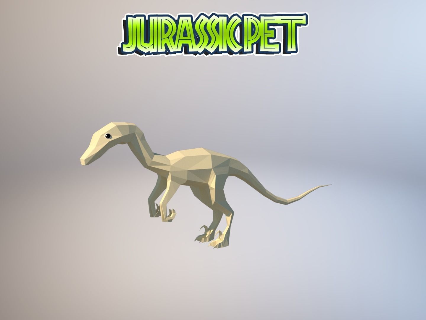 Troodon jurassic pet Low-poly 3D model_31