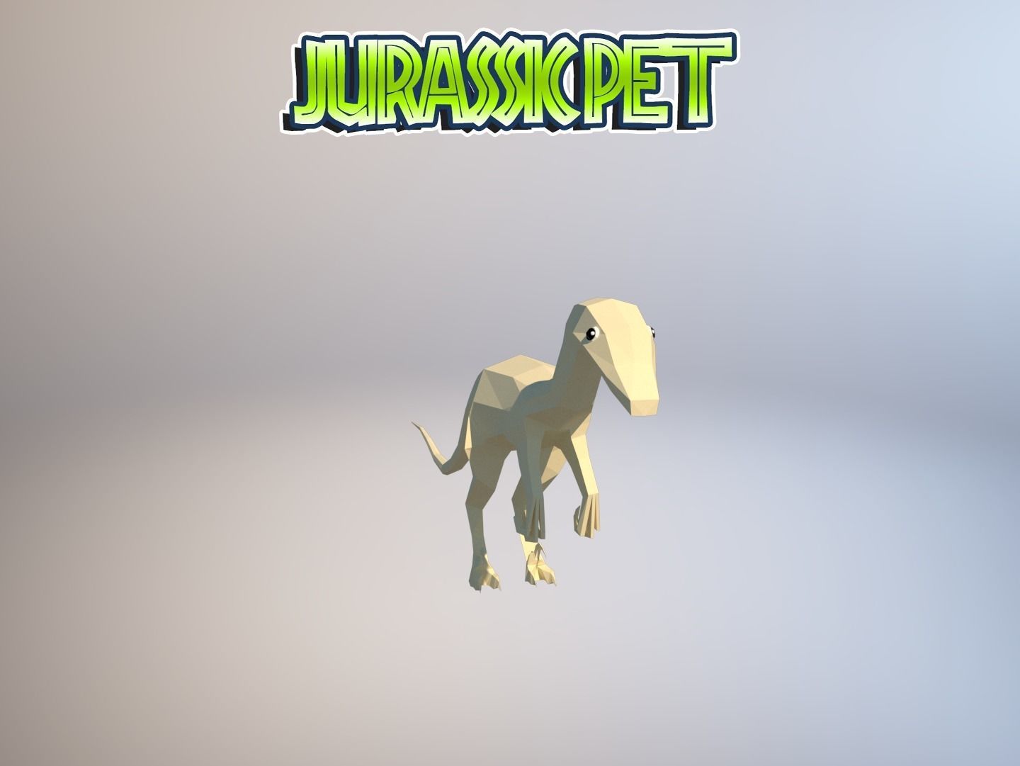 Troodon jurassic pet Low-poly 3D model_26