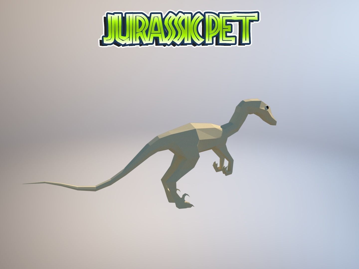 Troodon jurassic pet Low-poly 3D model_18