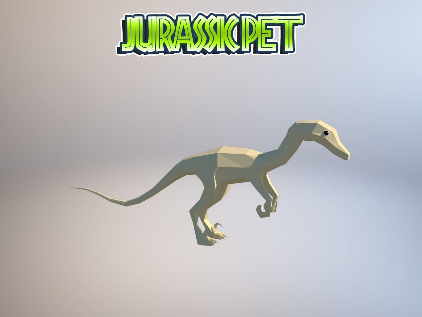 Troodon jurassic pet Low-poly 3D model_22