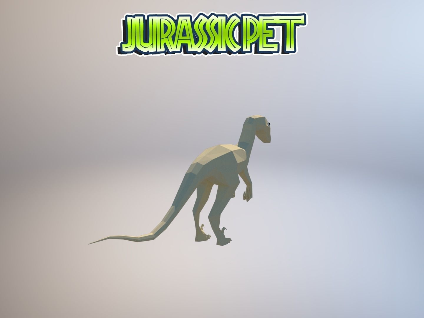 Troodon jurassic pet Low-poly 3D model_15