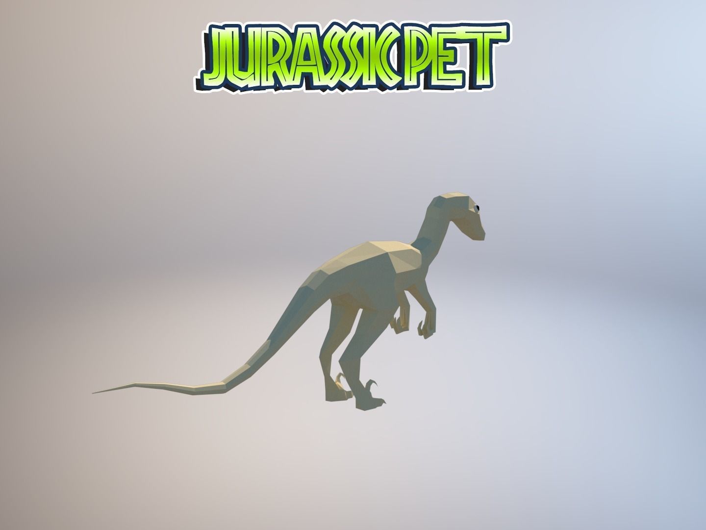 Troodon jurassic pet Low-poly 3D model_16