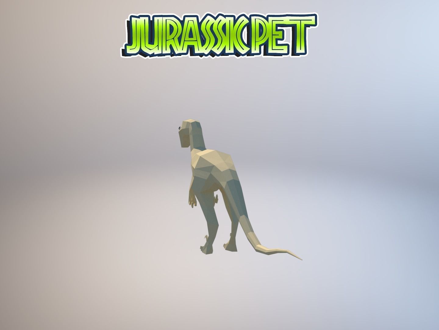 Troodon jurassic pet Low-poly 3D model_11