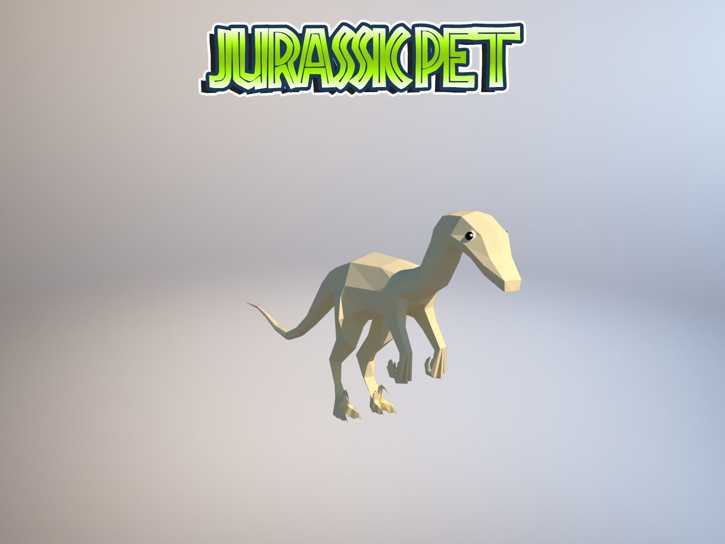 Troodon jurassic pet Low-poly 3D model_25