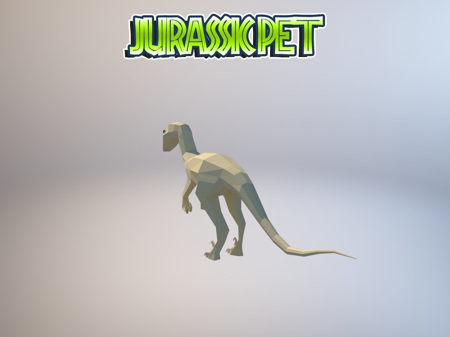 Troodon jurassic pet Low-poly 3D model_10