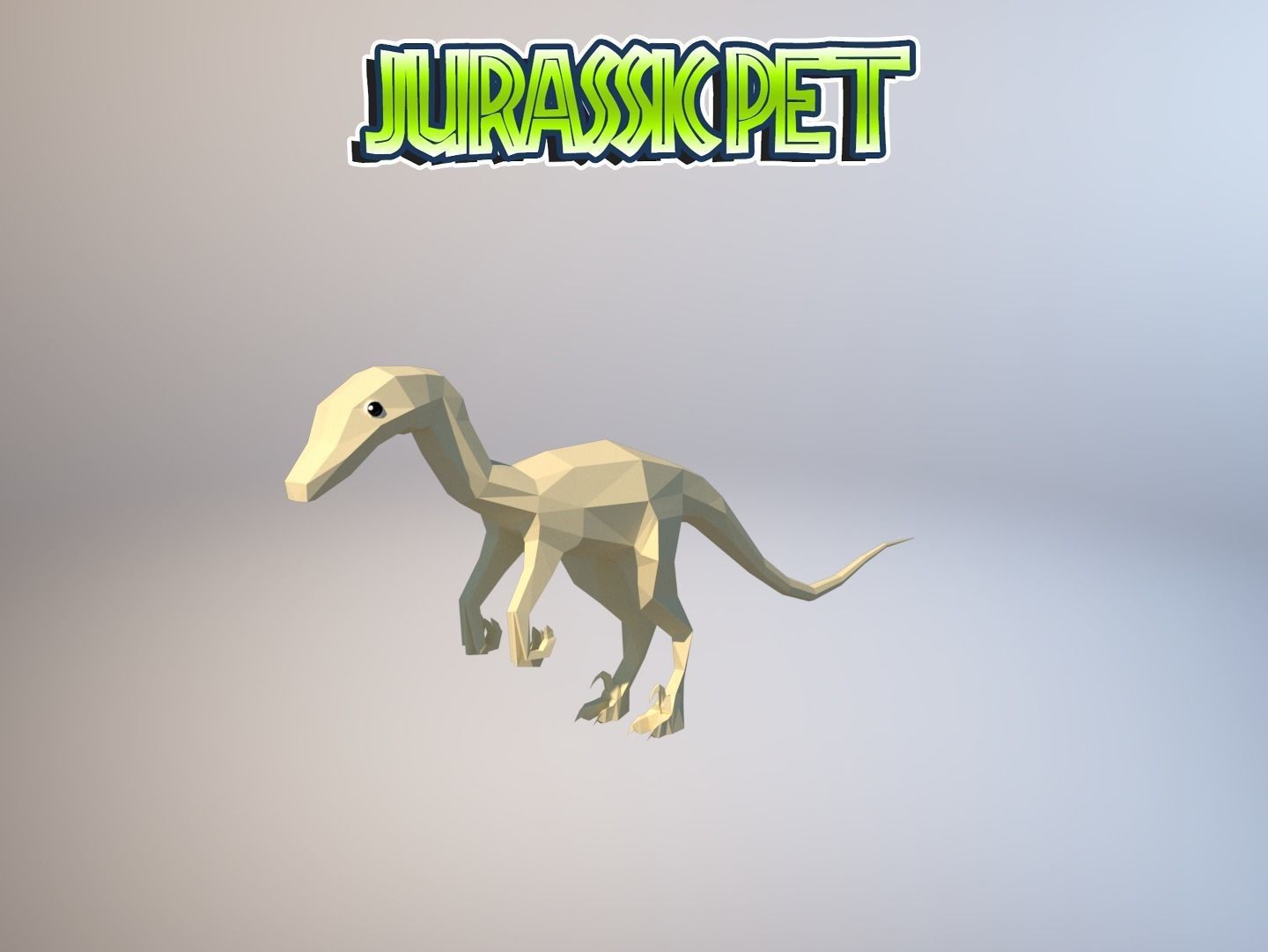 Troodon jurassic pet Low-poly 3D model_30