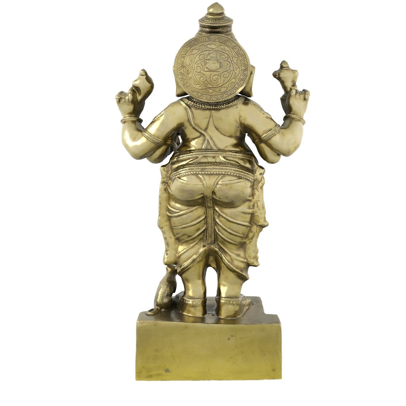 Ganesha Metal Statue Low-poly 3D model_5