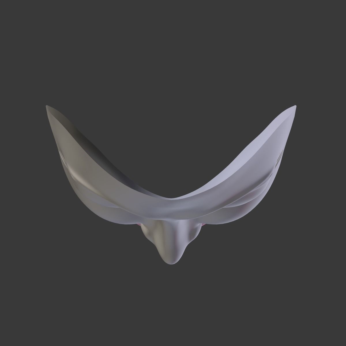 Anonymous Mask - Female Low-poly 3D model_10