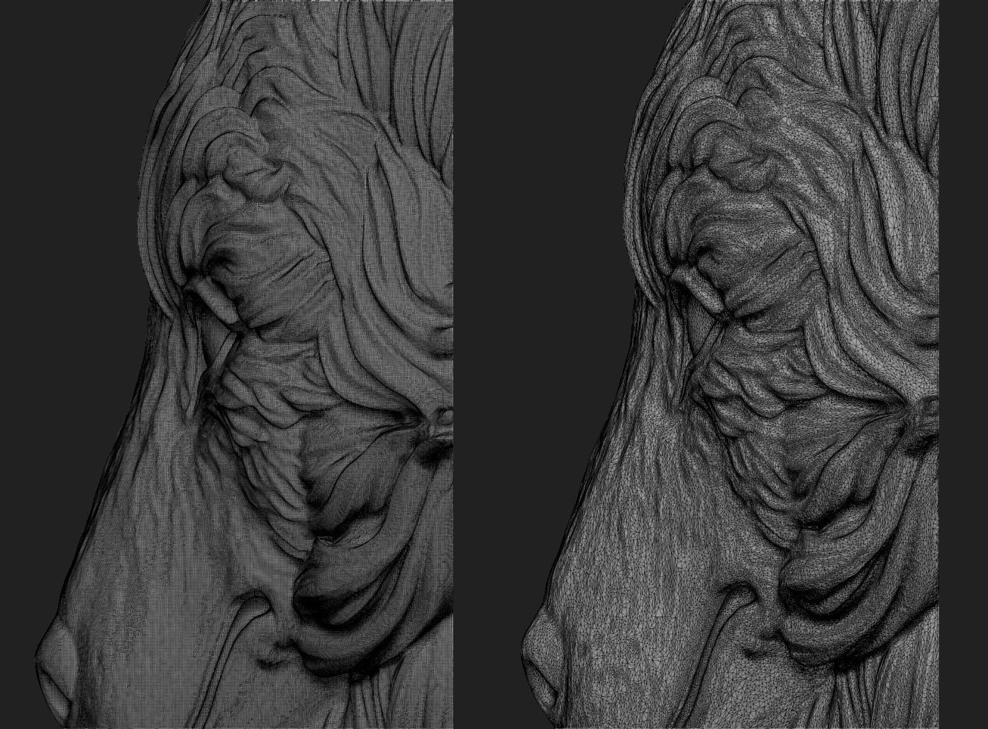 Fox Head - 2 Versions 3D print model_7