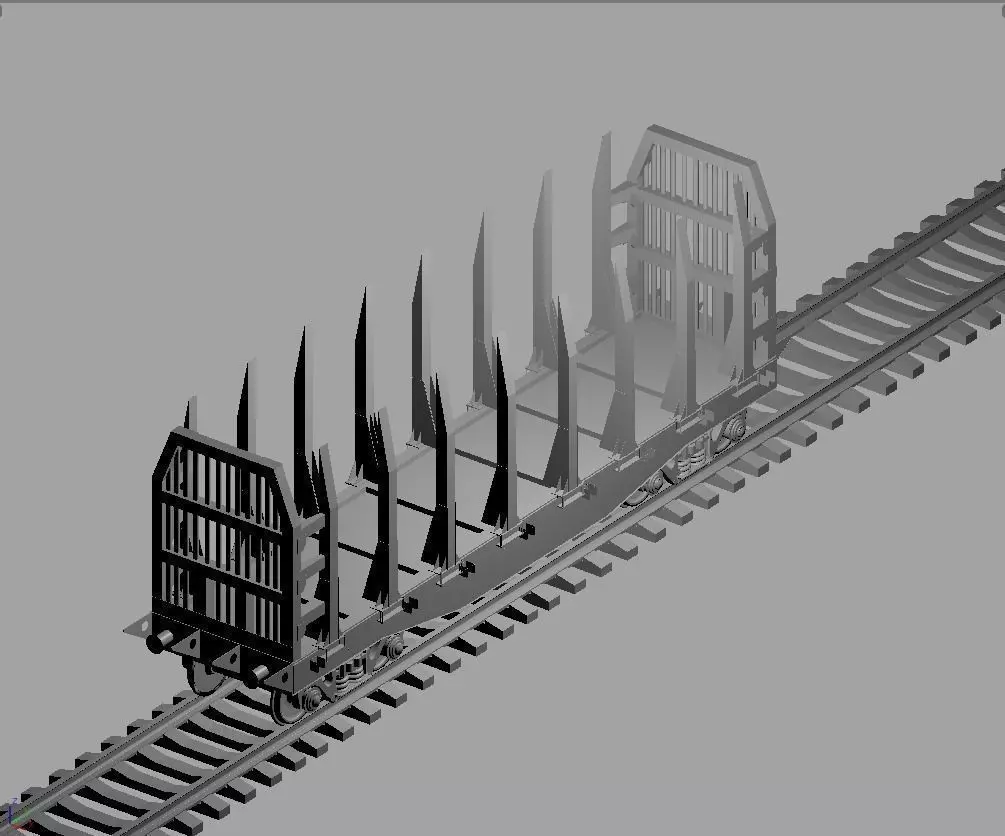 cargo trolley Free 3D model