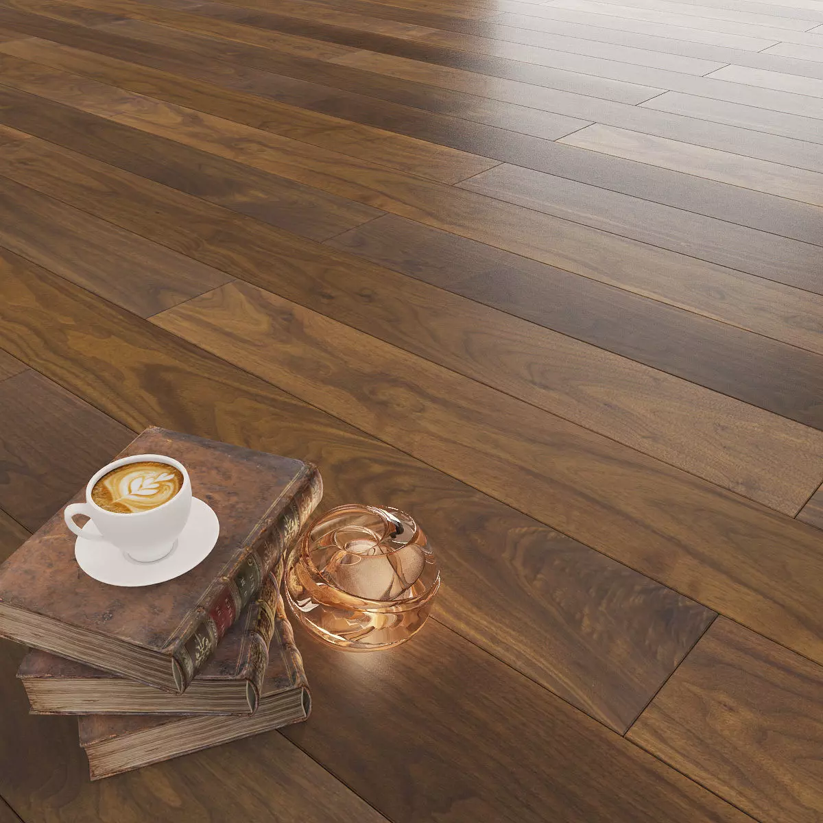 Parquet Classic 4 colors 3D model_0