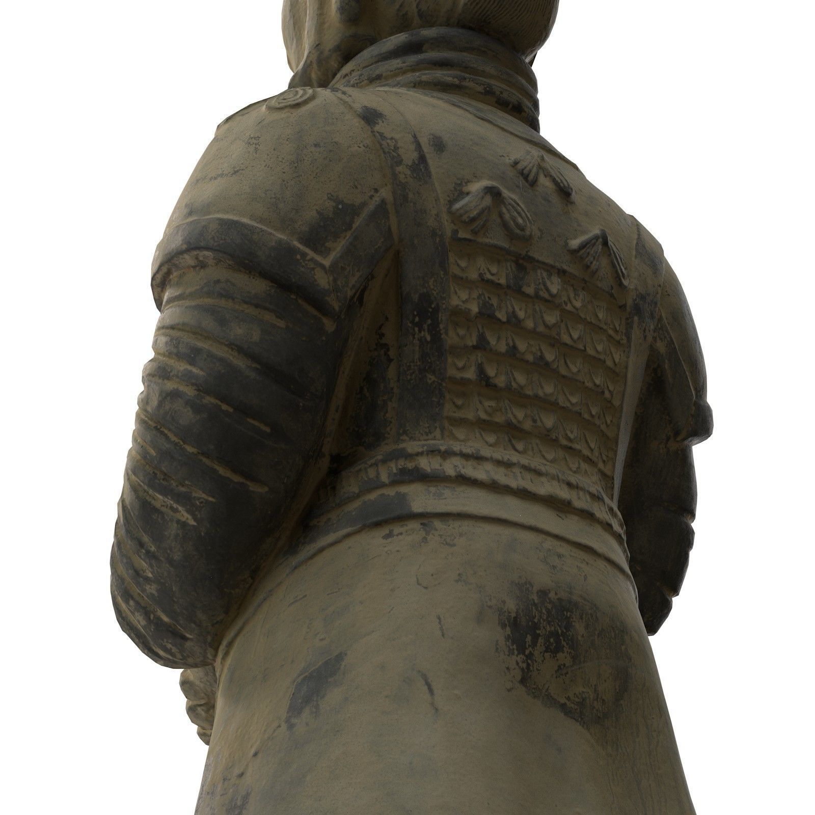 Terracotta Army Warrior Low-poly 3D model_10