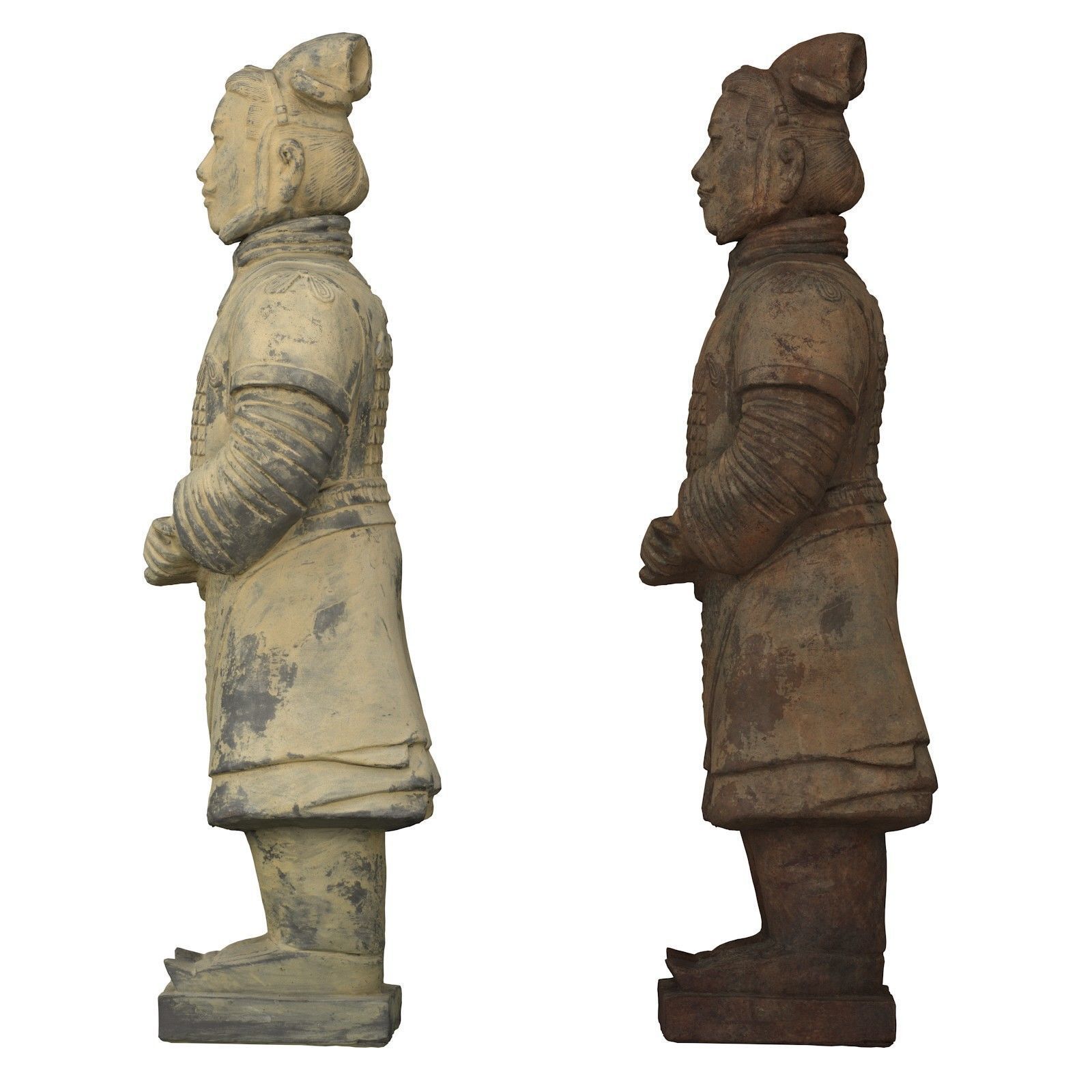 Terracotta Army Warrior Low-poly 3D model_4