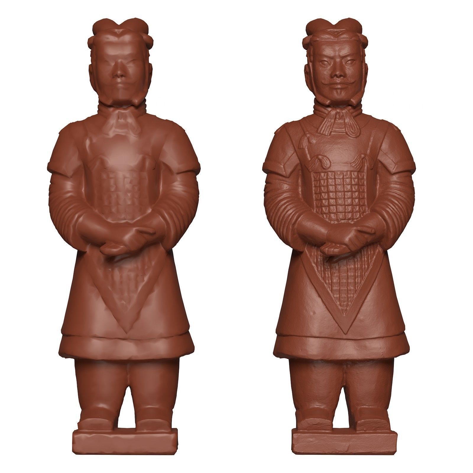 Terracotta Army Warrior Low-poly 3D model_14