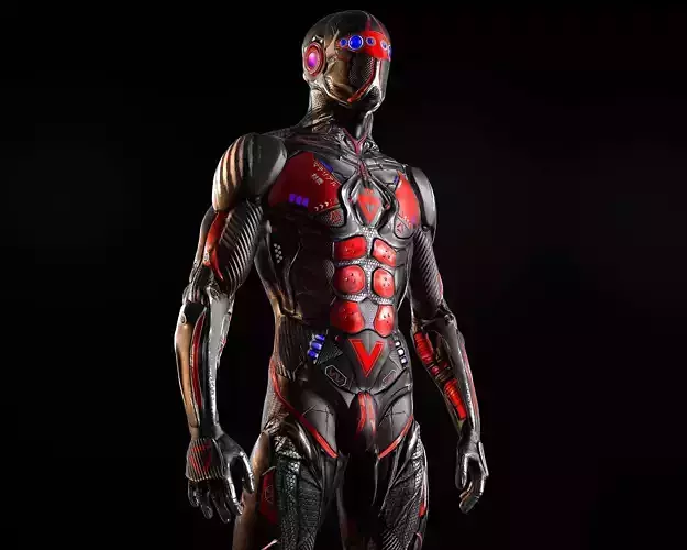 Sci-Fi Character 02 PBR Low-poly 3D model Sci-Fi Character 02 PBR Low-poly 3D model