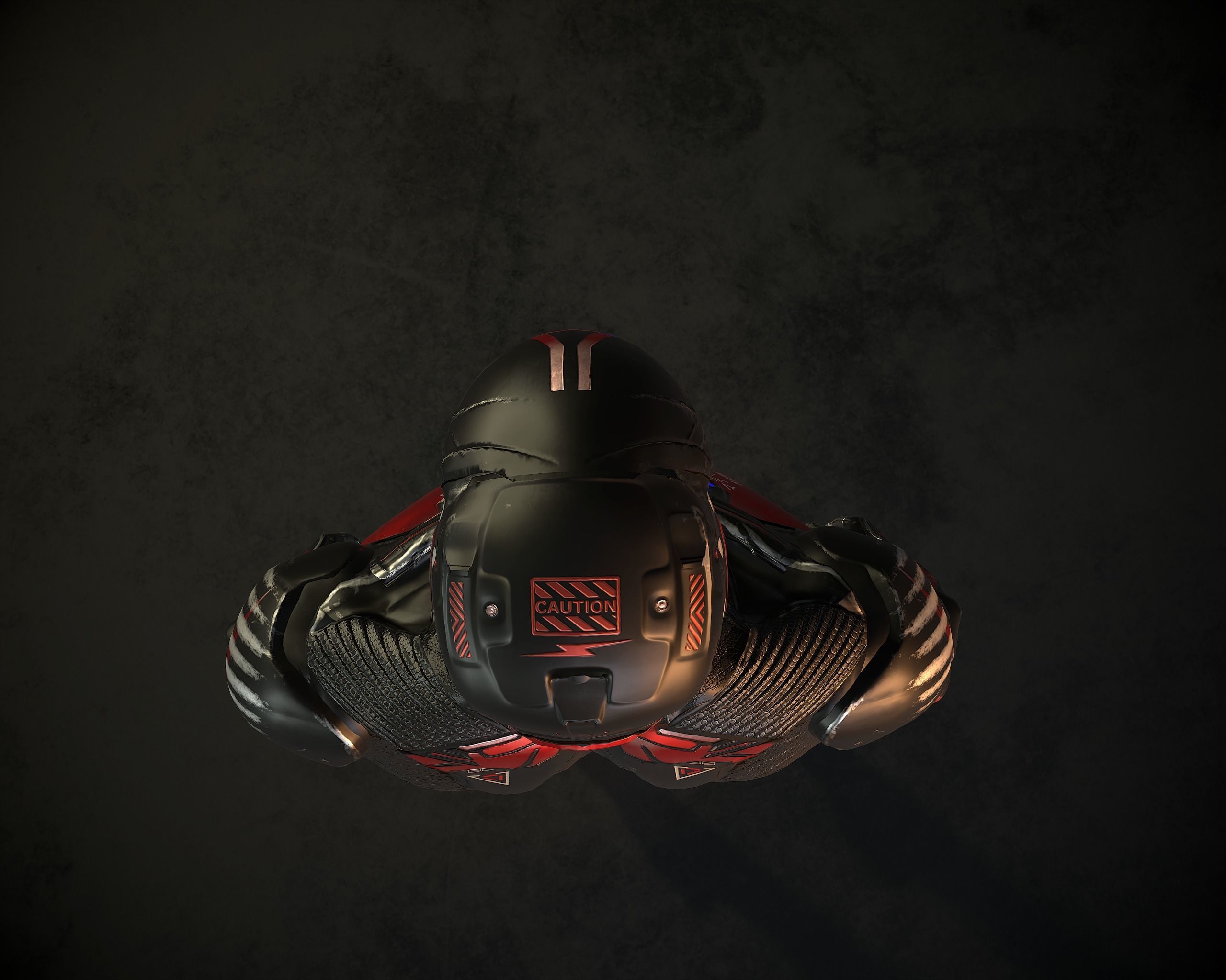 Sci-Fi Character 02 PBR Low-poly 3D model_17