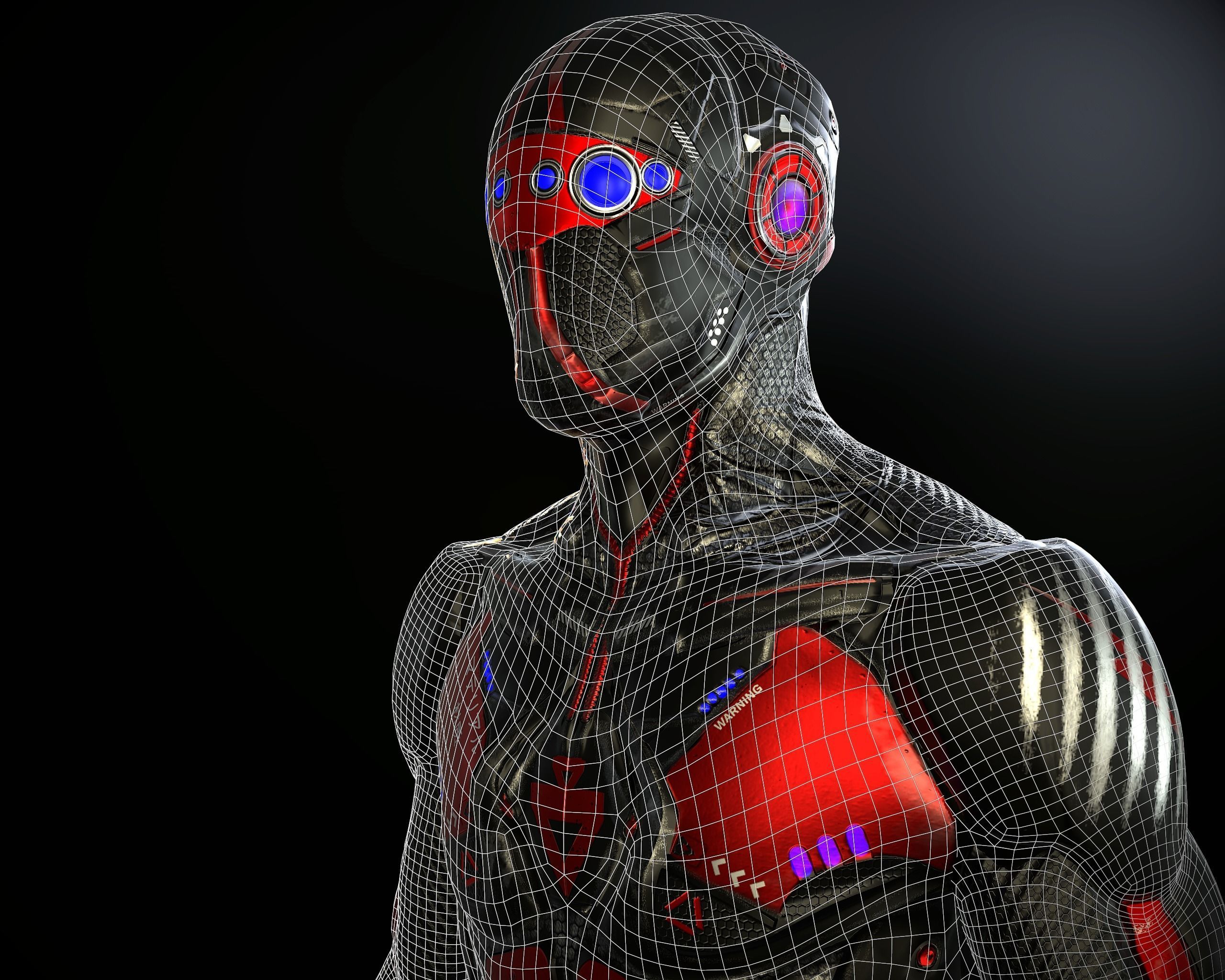 Sci-Fi Character 02 PBR Low-poly 3D model_20