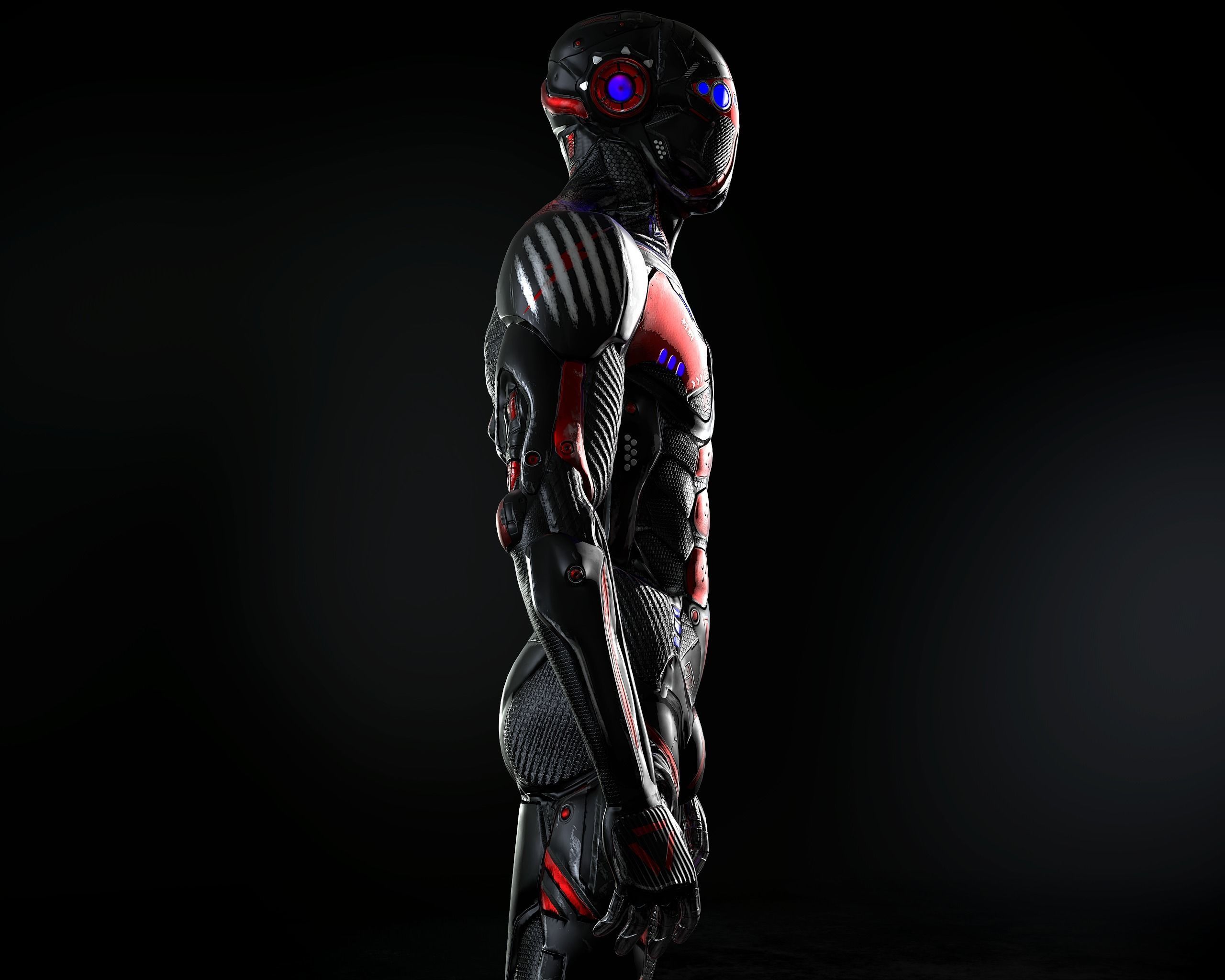 Sci-Fi Character 02 PBR Low-poly 3D model_2