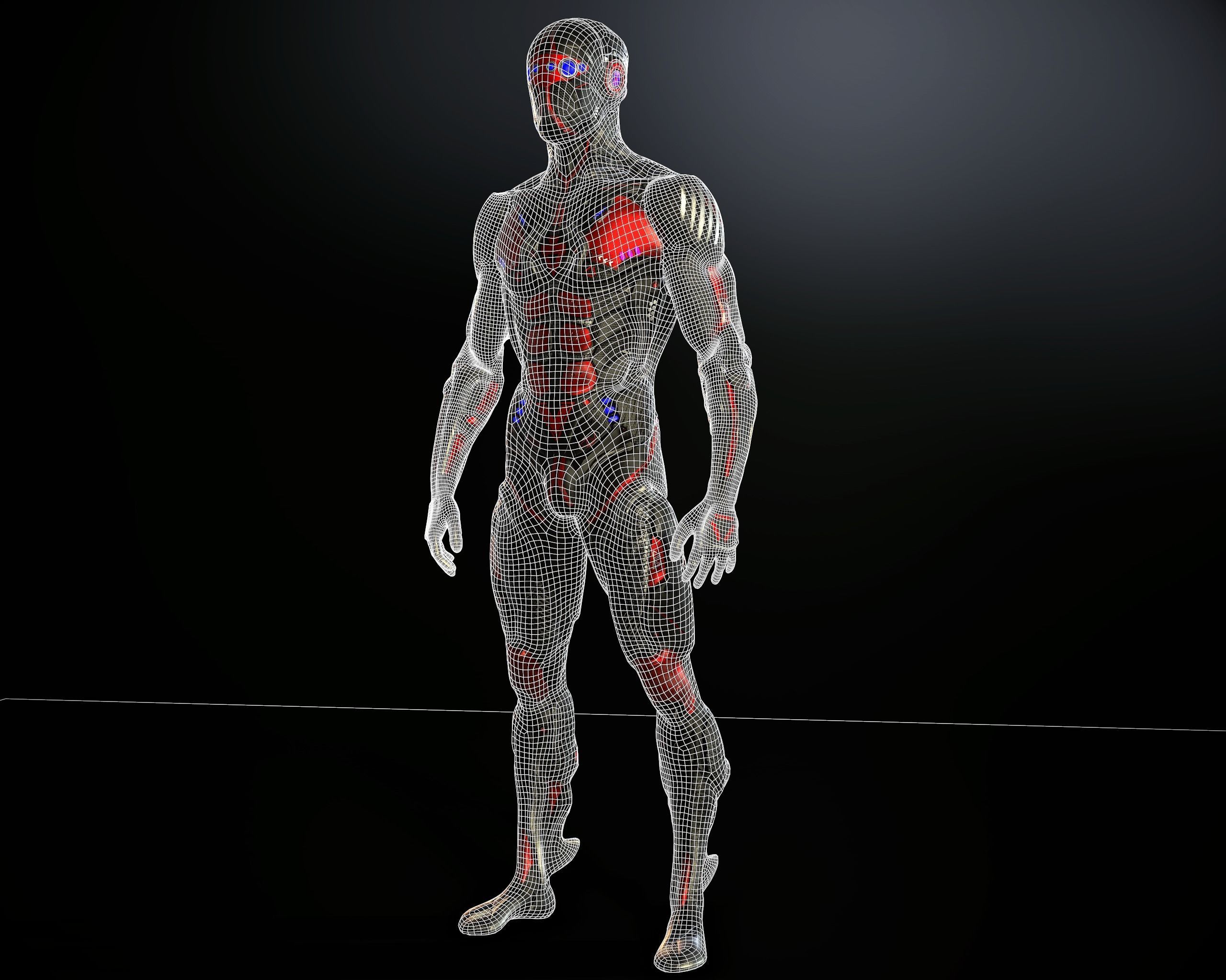 Sci-Fi Character 02 PBR Low-poly 3D model_15