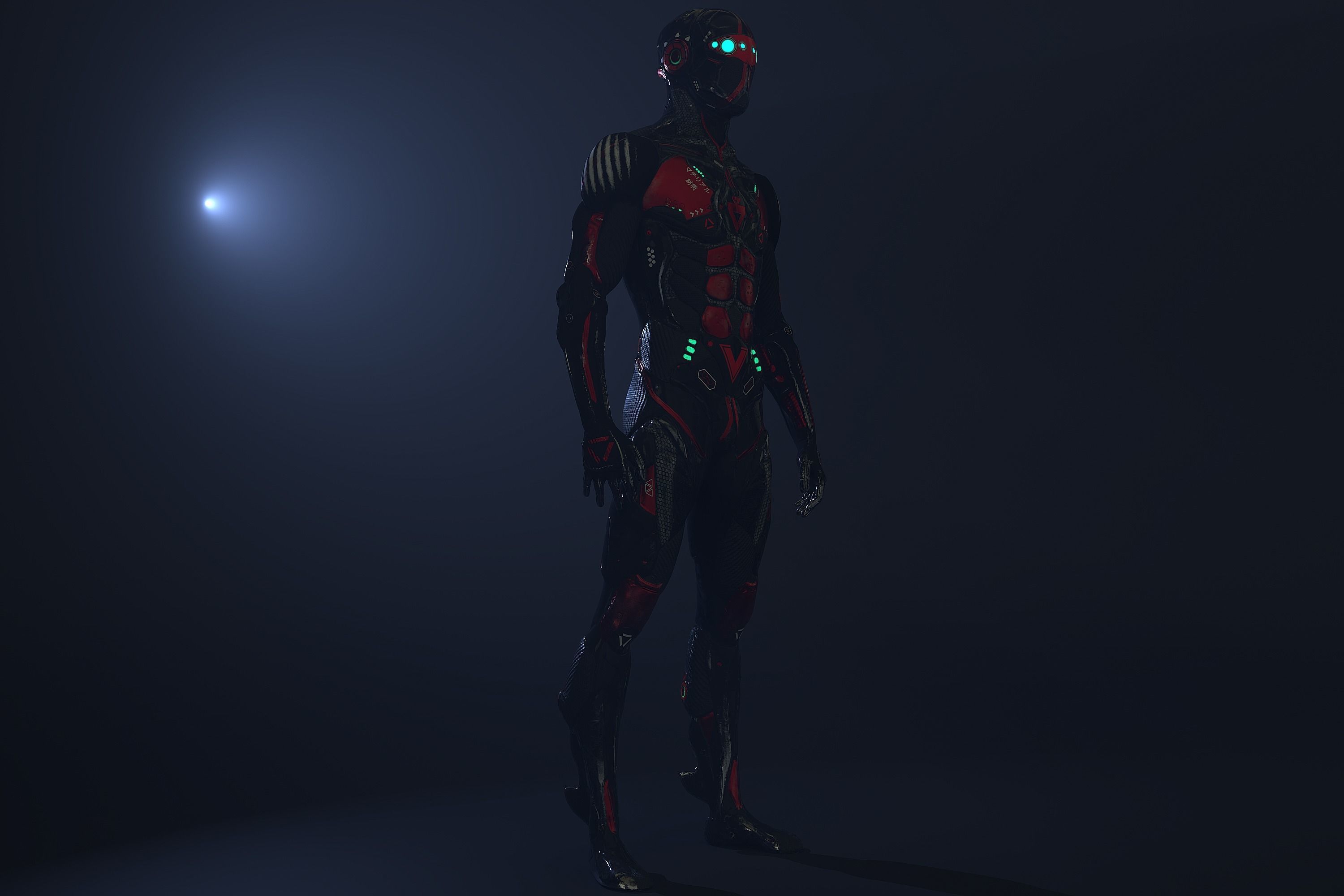 Sci-Fi Character 02 PBR Low-poly 3D model_23