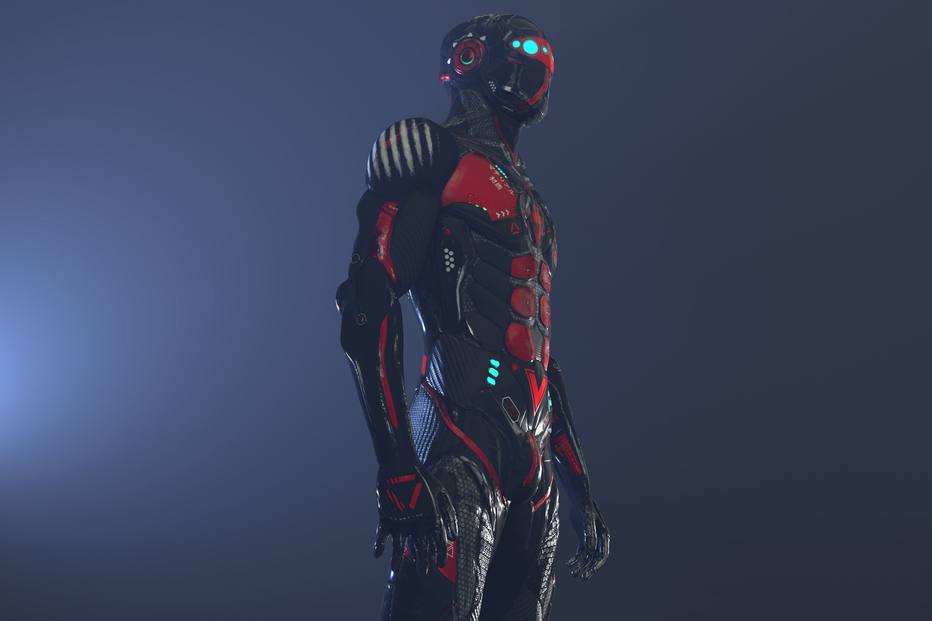 Sci-Fi Character 02 PBR Low-poly 3D model_22
