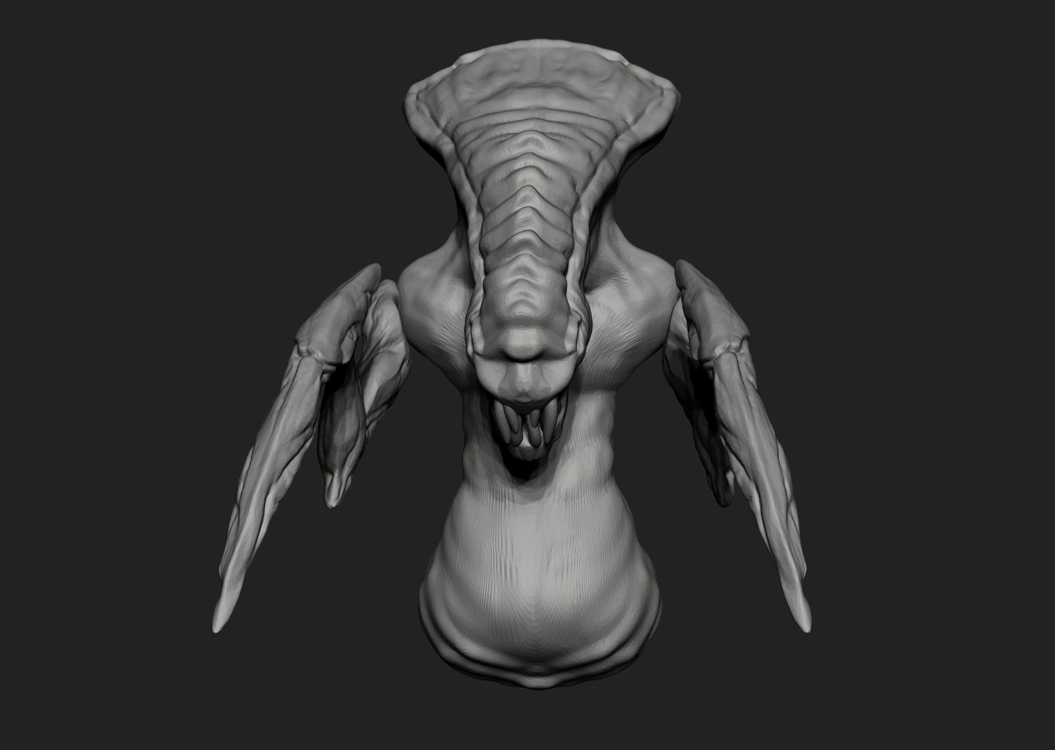 Alien Creature 3D print model_3